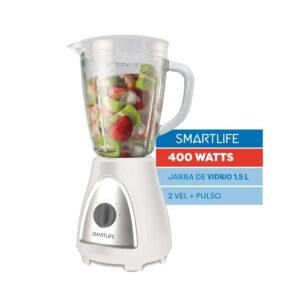 SMARTLIFE LICUADORA 1,5LTS JARRA DE VIDRIO 400W SL-BL1008PN
