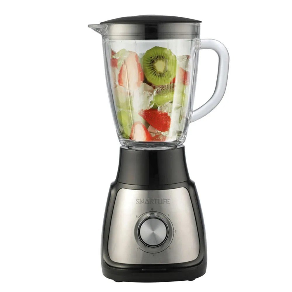 SMARTLIFE LICUADORA 1,5LTS JARRA DE VIDRIO PICA HIELO 600W SL-BL1055PN - Imagen 5