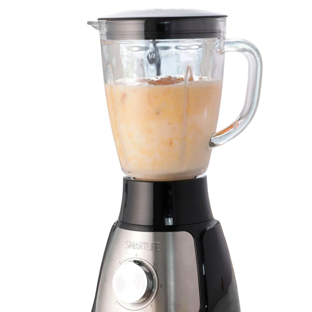 SMARTLIFE LICUADORA 1,5LTS JARRA DE VIDRIO PICA HIELO 600W SL-BL1055PN - Imagen 7