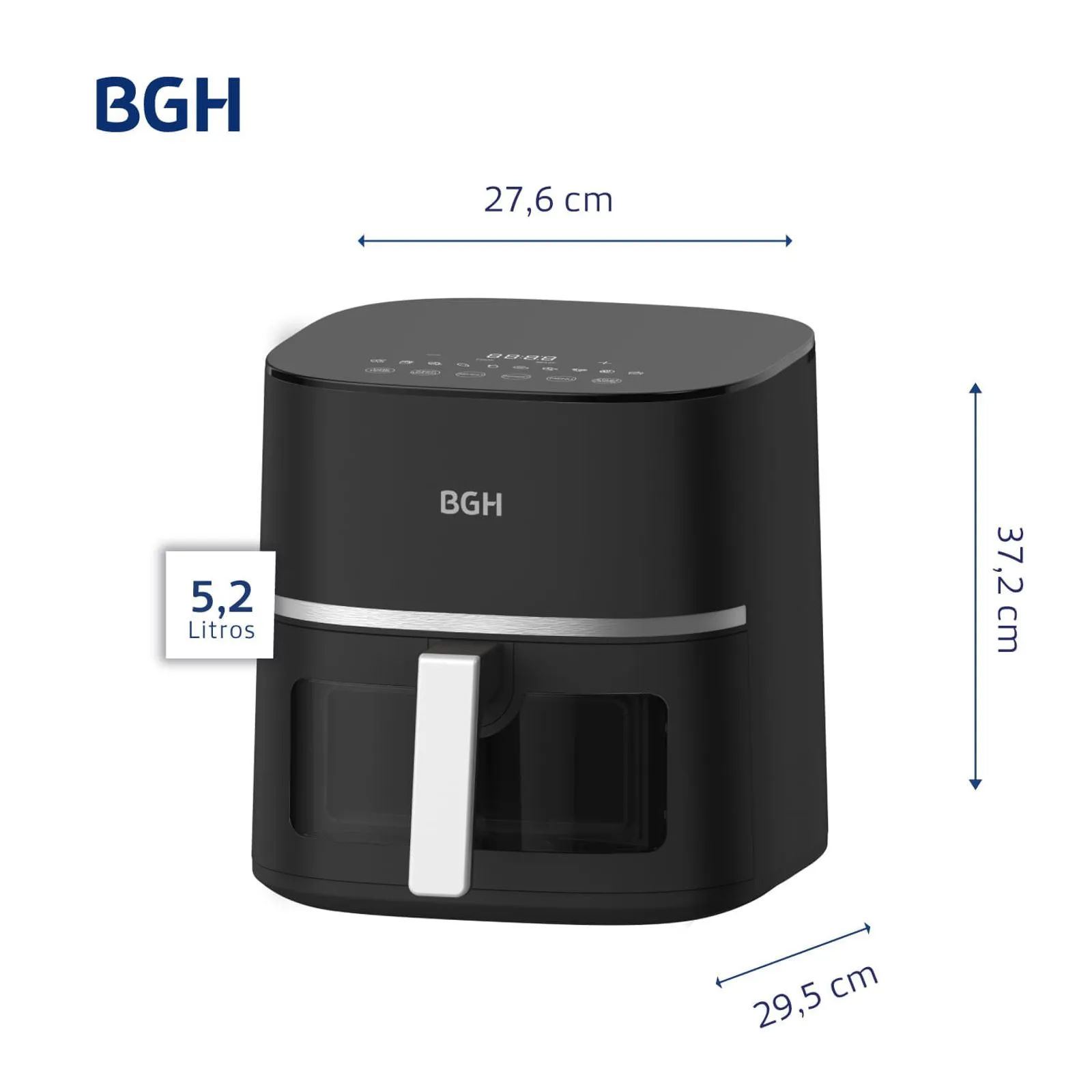 BGH FREIDORA DE AIRE 5.2LTS DIGITAL BAF52N24 - Imagen 4