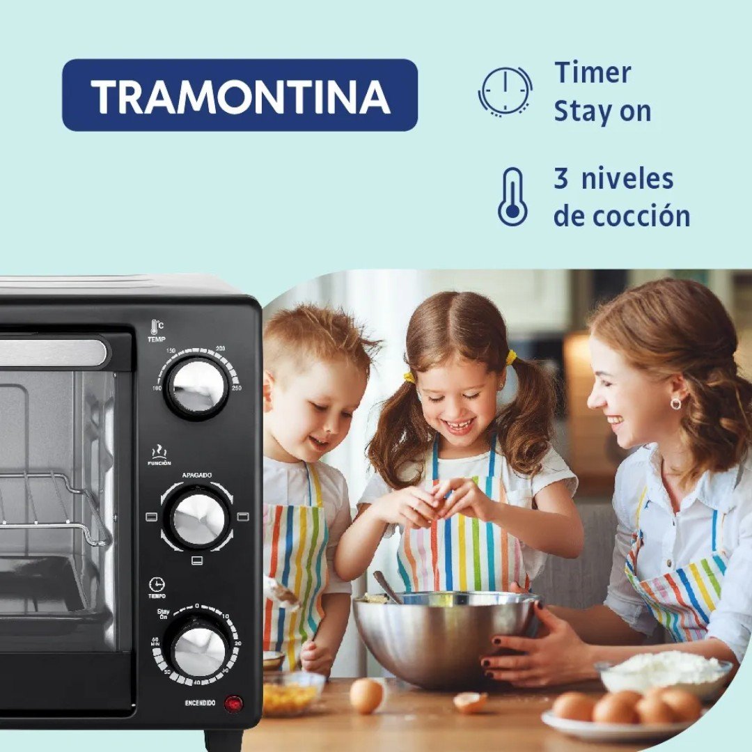 HORNO ELECTRICO TRAMONTINA GLASS COOK 40L - Imagen 4