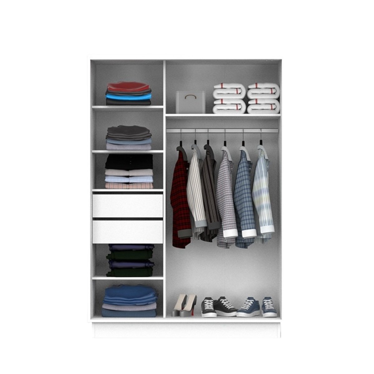 DIELFE PLACARD 2 PUERTAS CORREDIZAS 1,35Mt PE135 - Imagen 3