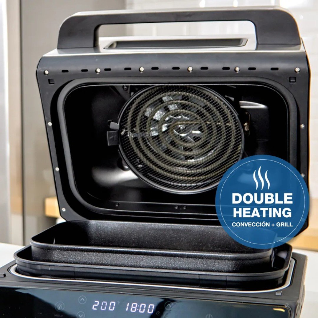 FREIDORA DE AIRE PEABODY Pe-afg03n 7LTS NEGRA 1.8kw COLOR NEGRO - Imagen 8