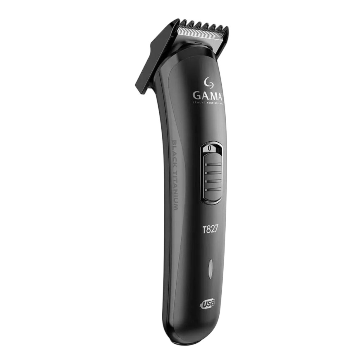 GAMA CORTADORA DE PELO BLACK TITANIUM CARGA USB TRIMMER T827 COLOR NEGRO - Imagen 2