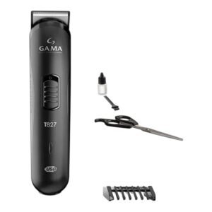 GAMA CORTADORA DE PELO BLACK TITANIUM CARGA USB TRIMMER T827 COLOR NEGRO
