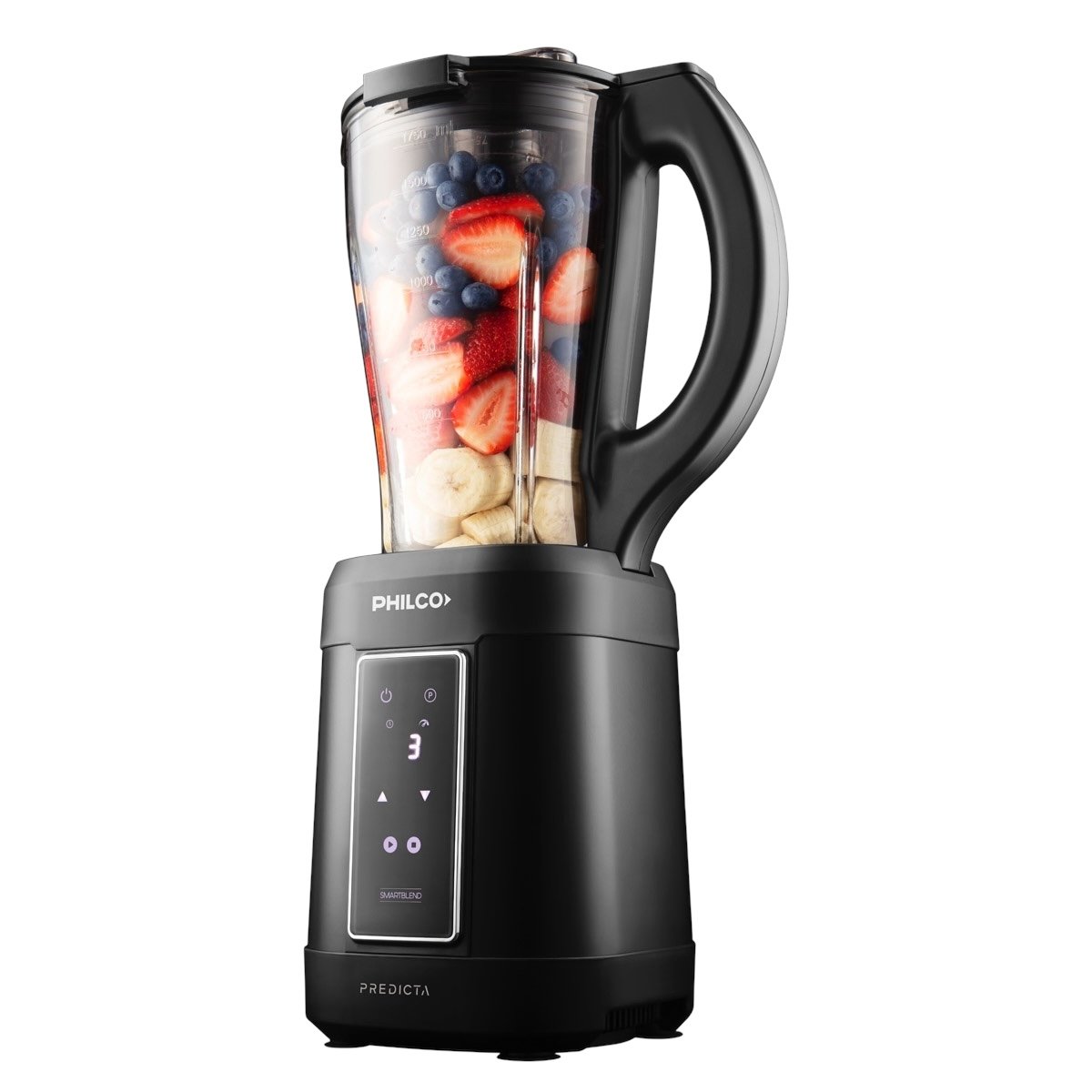 LICUADORA DE VASO PREDICTA PHILCO 1.75LTS 600W NEGRA - Imagen 2