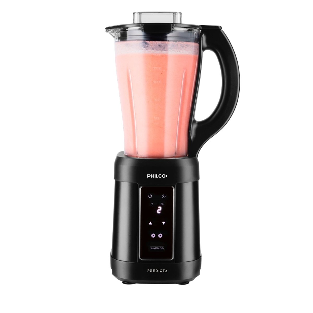 LICUADORA DE VASO PREDICTA PHILCO 1.75LTS 600W NEGRA - Imagen 4
