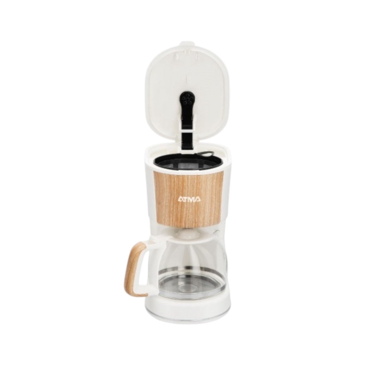 CAFETERA DE FILTRO SÍMIL MADERA 1.25LTS 900W ATMA - Imagen 4