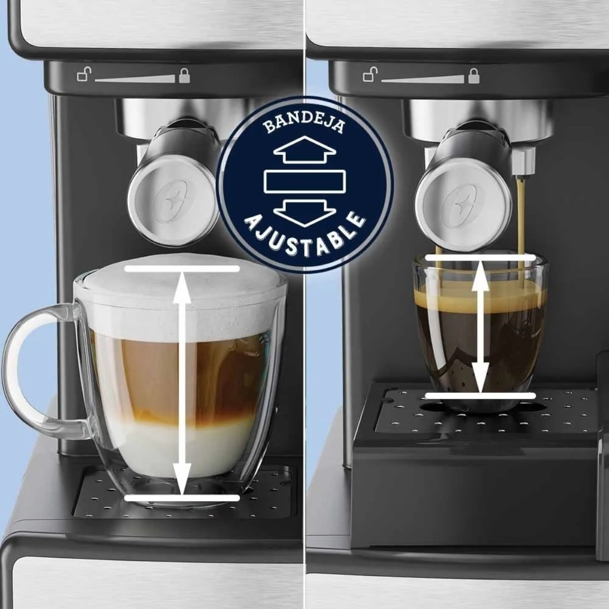 OSTER CAFETERA ESPRESSO PRIMALATTE EM6603 PLATEADA - Imagen 6