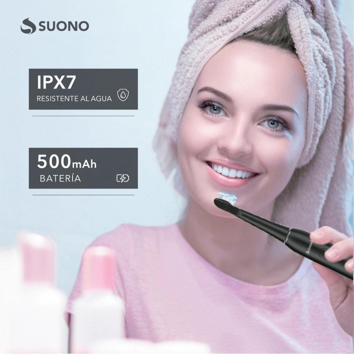 SUONO CEPILLO DENTAL ELÉCTRICO RECARGABLE - Imagen 4