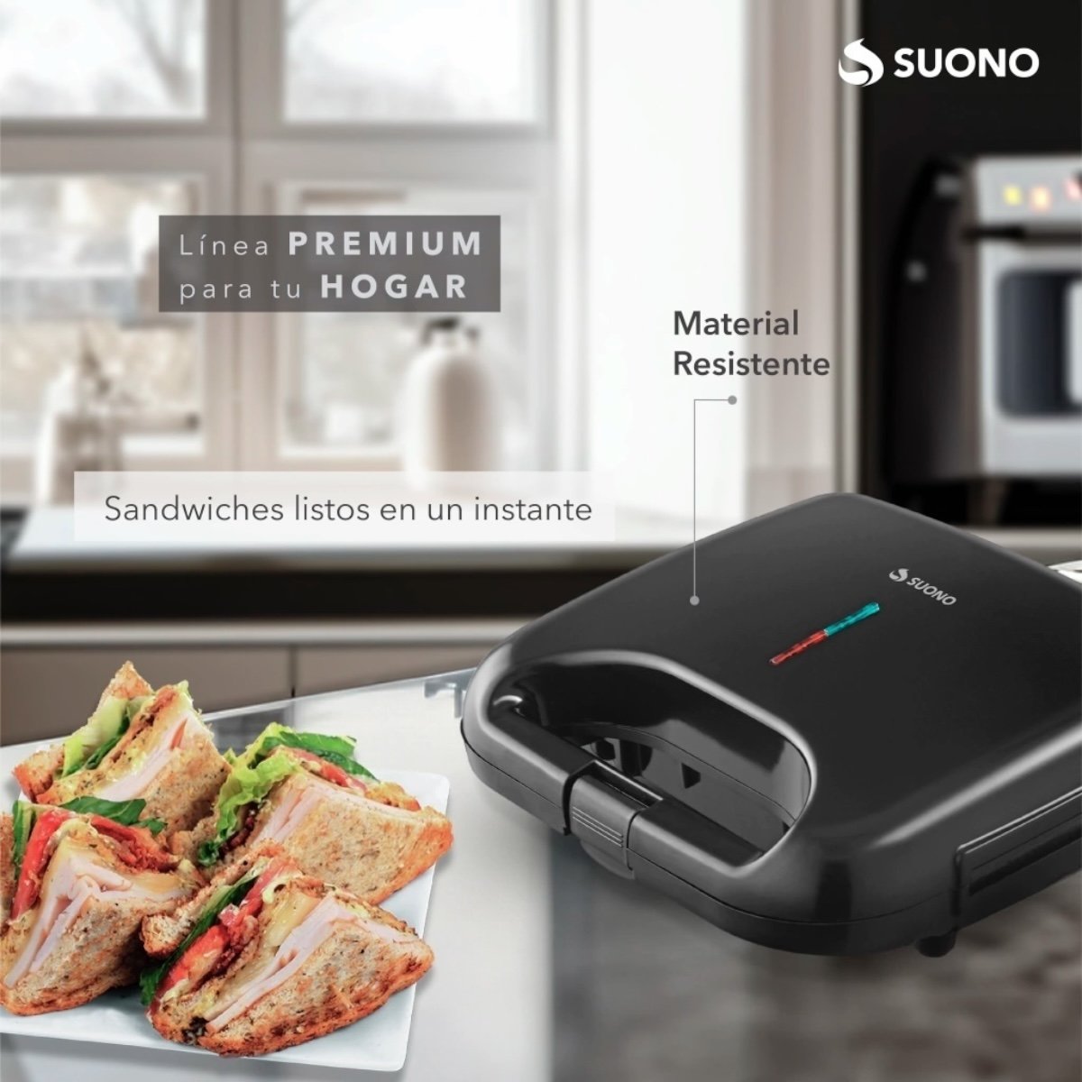 SUONO SANDWICHERA ANTIADHERENTE NEGRA - Imagen 6