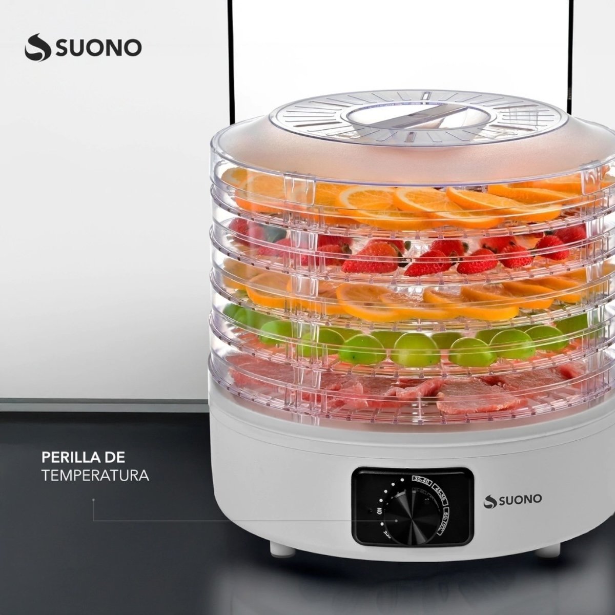 SUONO DESHIDRATADOR DE ALIMENTOS 5 BANDEJAS - Imagen 5