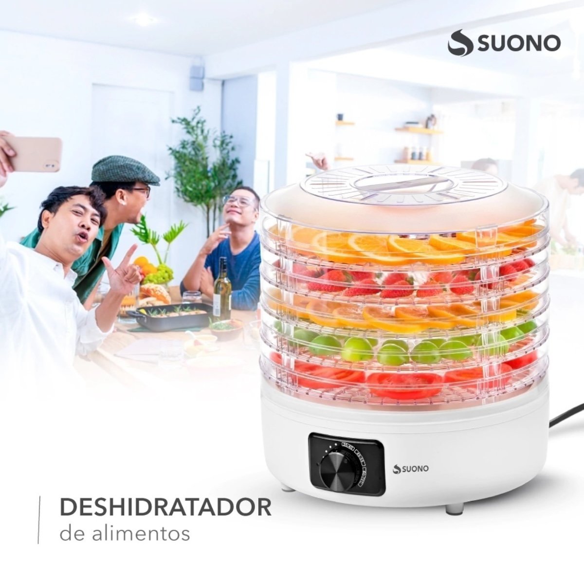 SUONO DESHIDRATADOR DE ALIMENTOS 5 BANDEJAS - Imagen 8