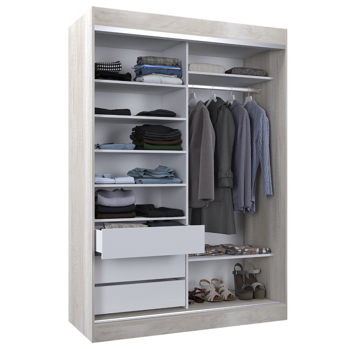 VESTIDOR 2 PUERTAS CORREDIZAS 1.40X2.00Mts 520-HE CORSA - Imagen 3