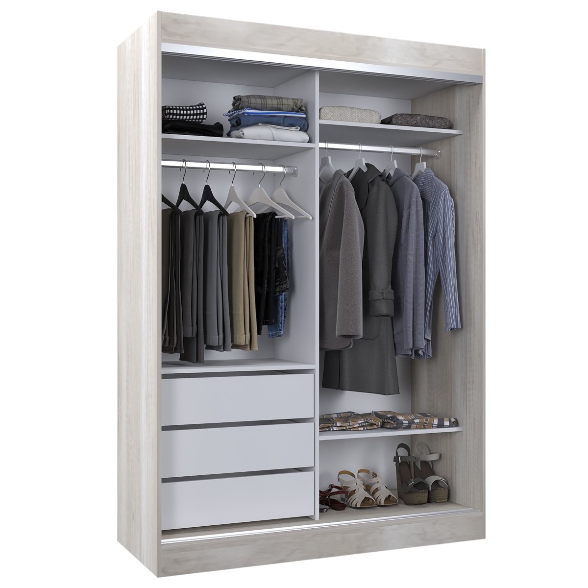 VESTIDOR 2 PUERTAS CORREDIZAS 1.40X2.00Mts 520-HE CORSA - Imagen 4