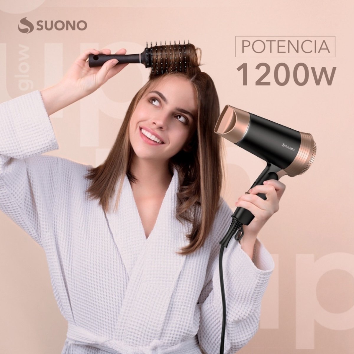 SUONO SECADOR DE PELO PLEGABLE 1200W - Imagen 4