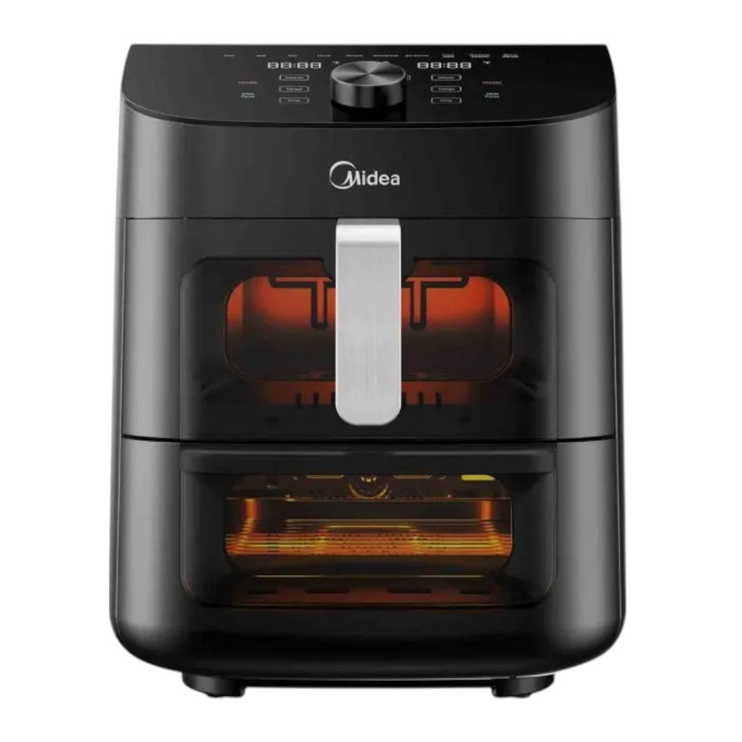 FREIDORA SIN ACEITE MIDEA 11 LTS 2 ZONAS DIGITAL NEGRA - Imagen 12