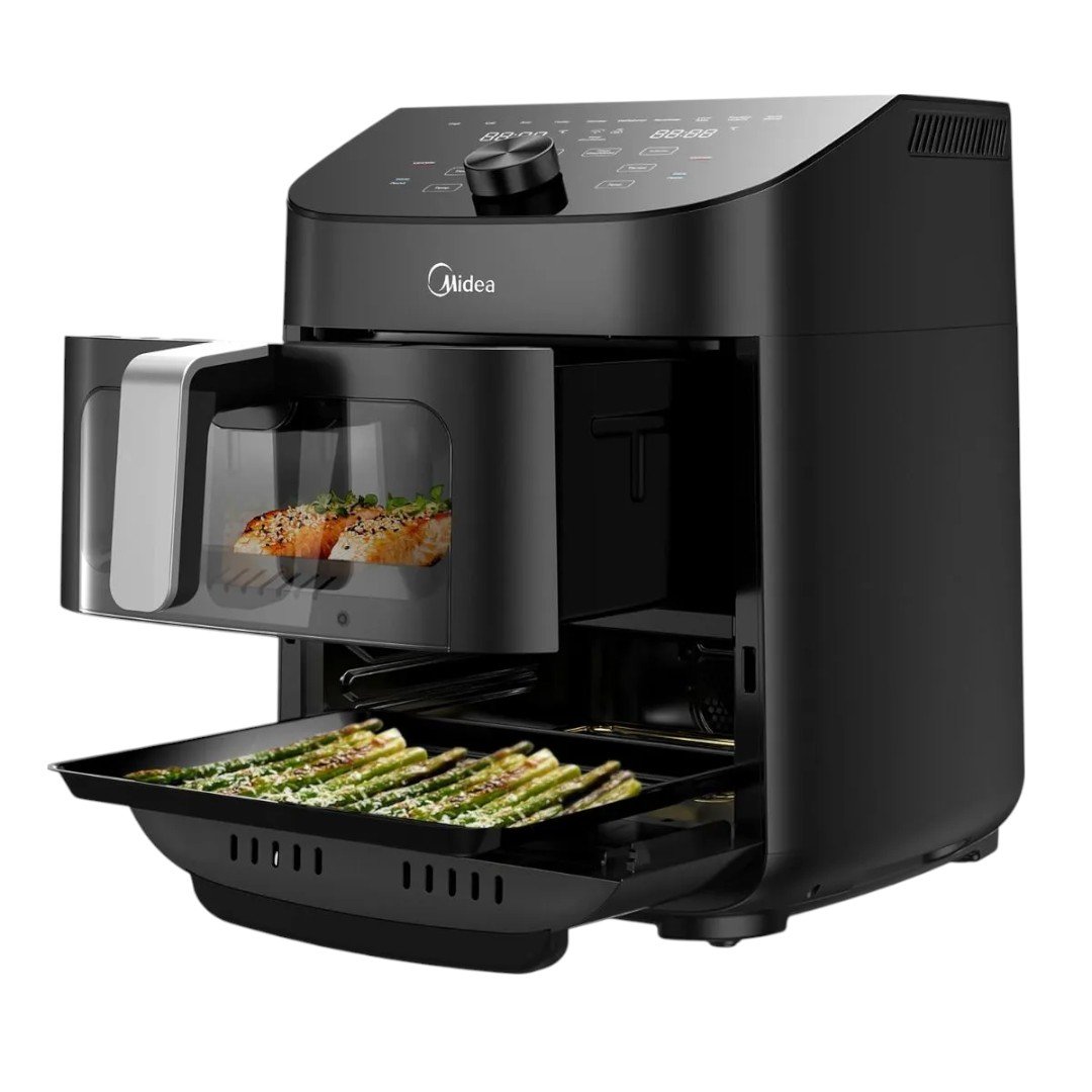 FREIDORA SIN ACEITE MIDEA 11 LTS 2 ZONAS DIGITAL NEGRA - Imagen 6