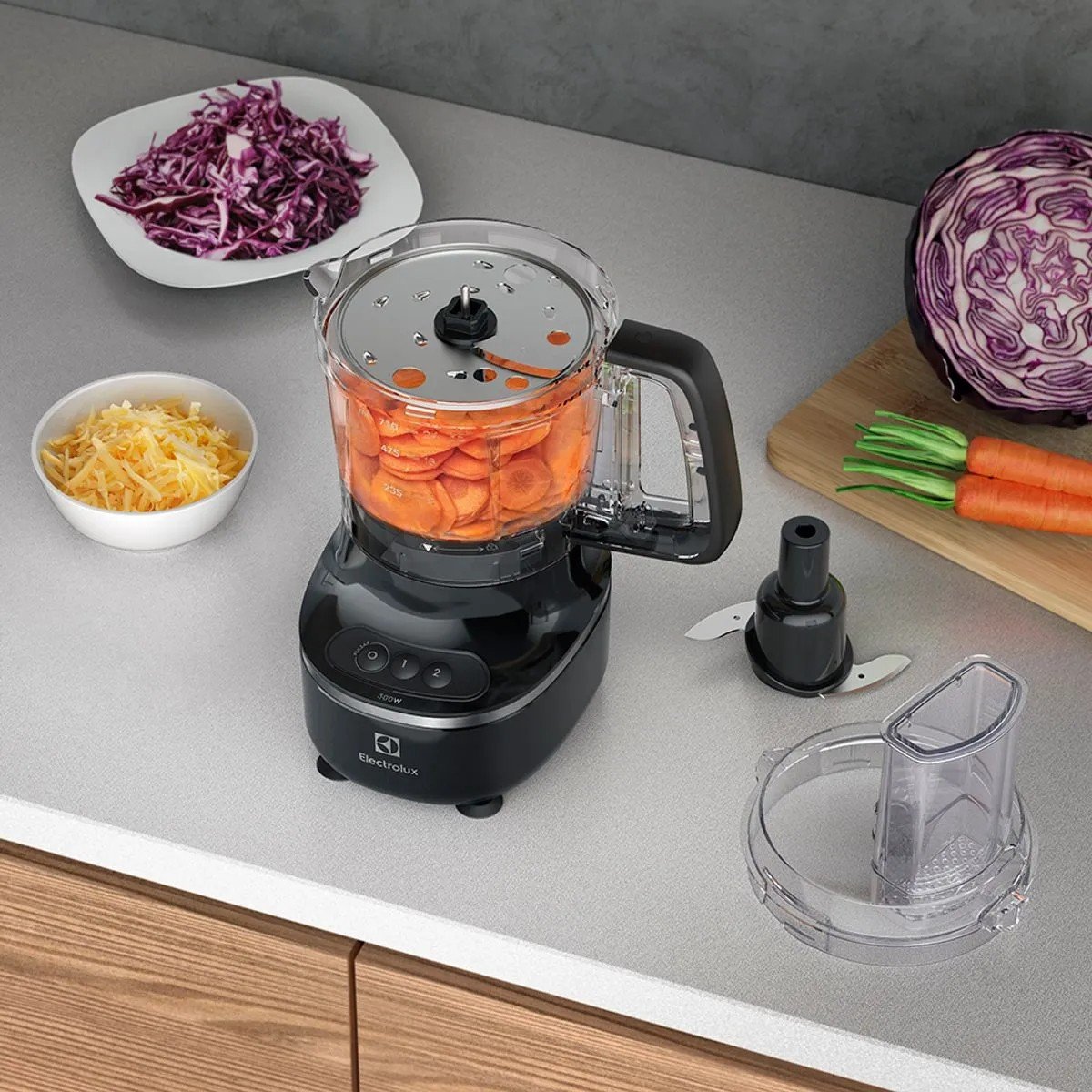 ELECTROLUX MULTIPROCESADORA 3 EN 1 EFFICIENT 710ML EFP500 - Imagen 8