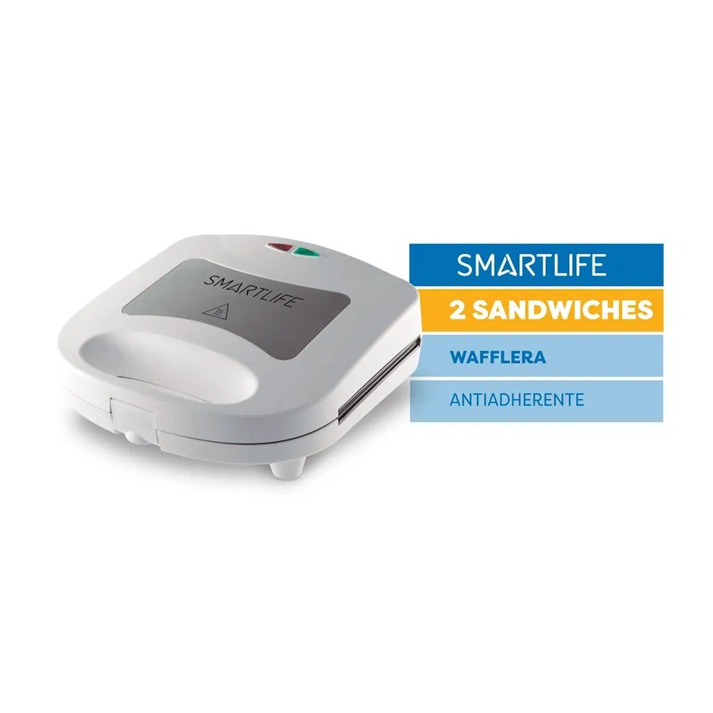 SMARTLIFE SANDWICHERA WAFLERA ELÉCTRICA 2 EN 1 SL-SWD5000