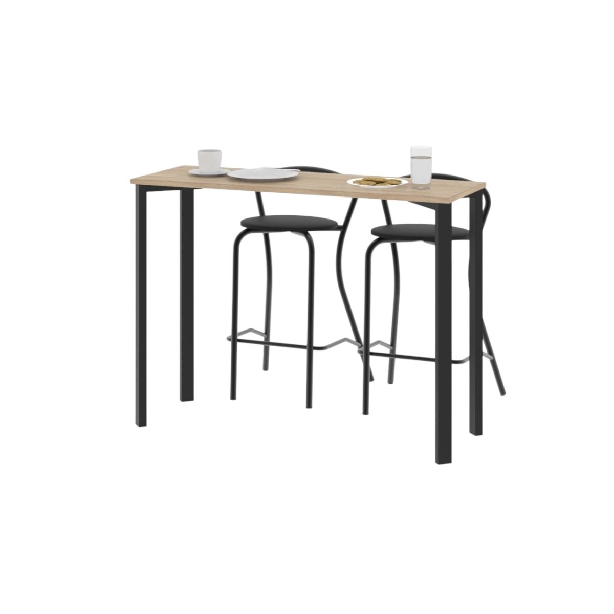 DIELFE BARRA MILANO ROBLE/NEGRO - Imagen 2