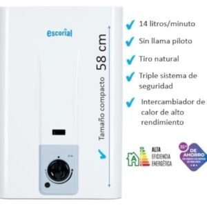 ESCORIAL CALEFON 14 LTS GAS NATURAL CE-14L