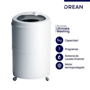 LAVARROPAS SEMIAUTOMÁTICO 5KG BLANCO DREAN - LRDR57SB0
